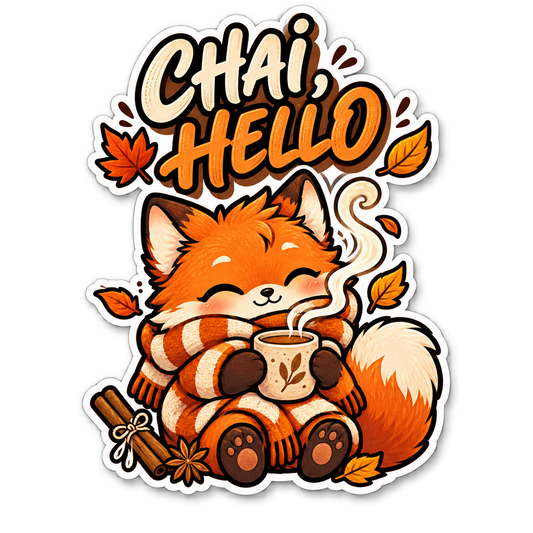 Chai Hello, Falling For You Literally & Pumpkin Spice and Everything Nice — Fall Sticker 3-Pack