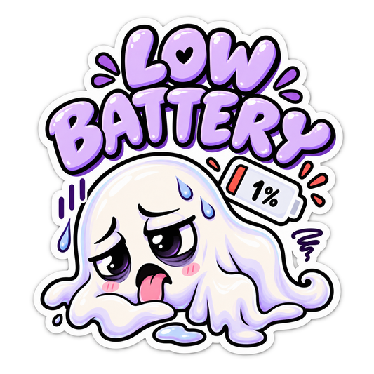 Left on Read, Low Battery & Do Not Disturb — Halloween Sticker 3-Pack