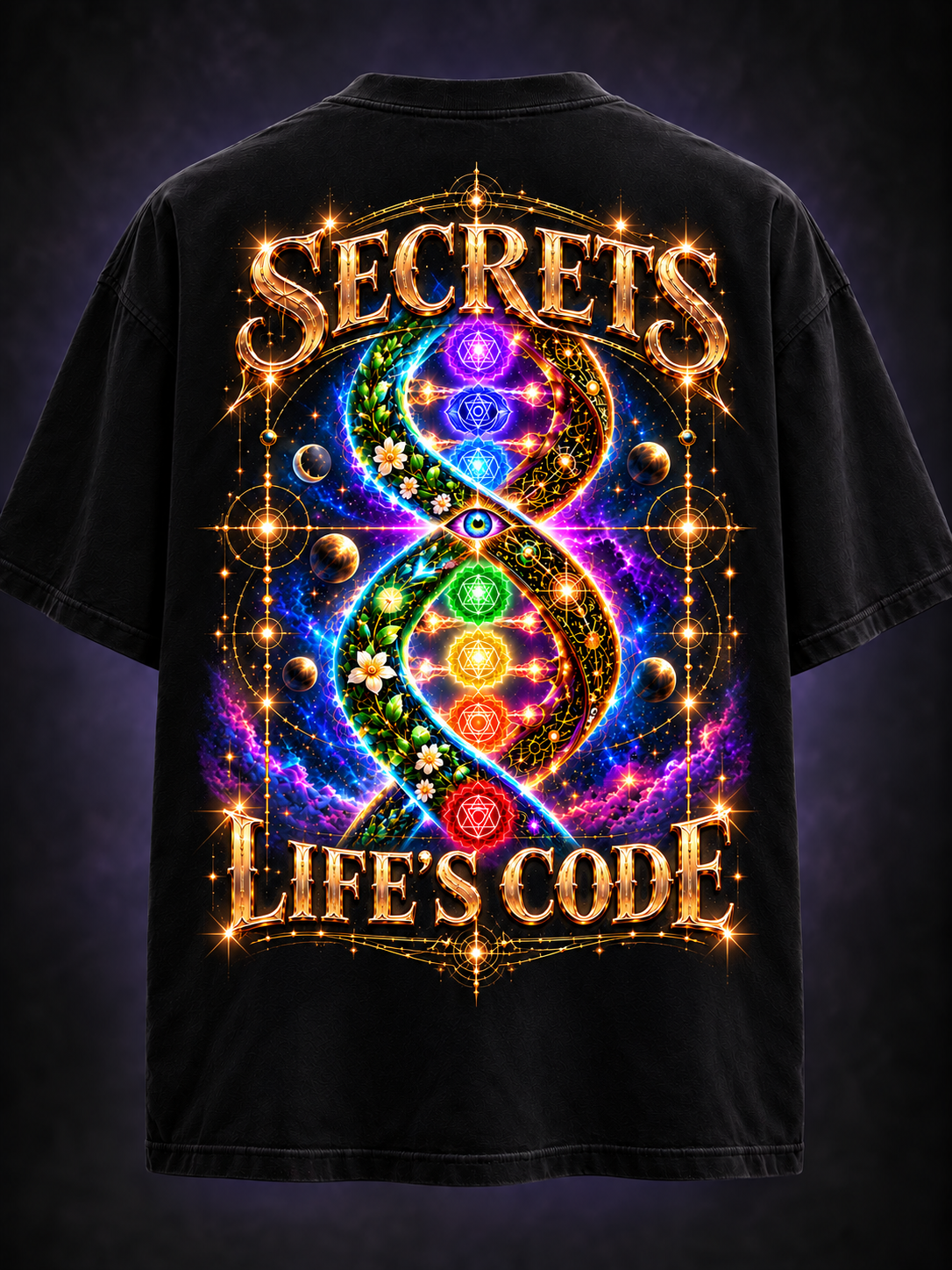 Third Eye Bandit — Life’s Code Chakras Men’s Heavy Tee