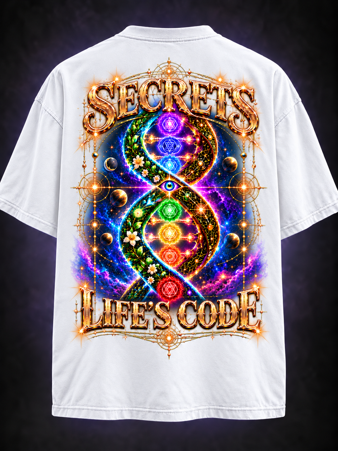 Third Eye Bandit — Life’s Code Chakras Men’s Heavy Tee