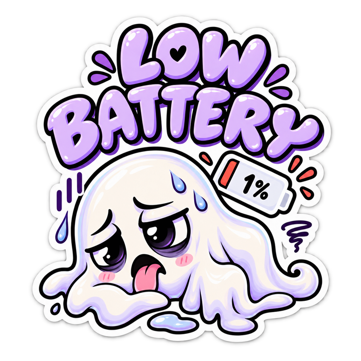 Left on Read, Low Battery & Do Not Disturb — Halloween Sticker 3-Pack