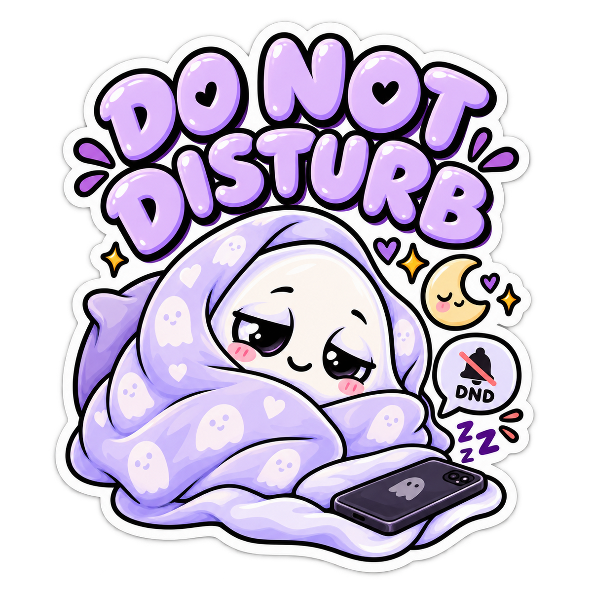 Left on Read, Low Battery & Do Not Disturb — Halloween Sticker 3-Pack