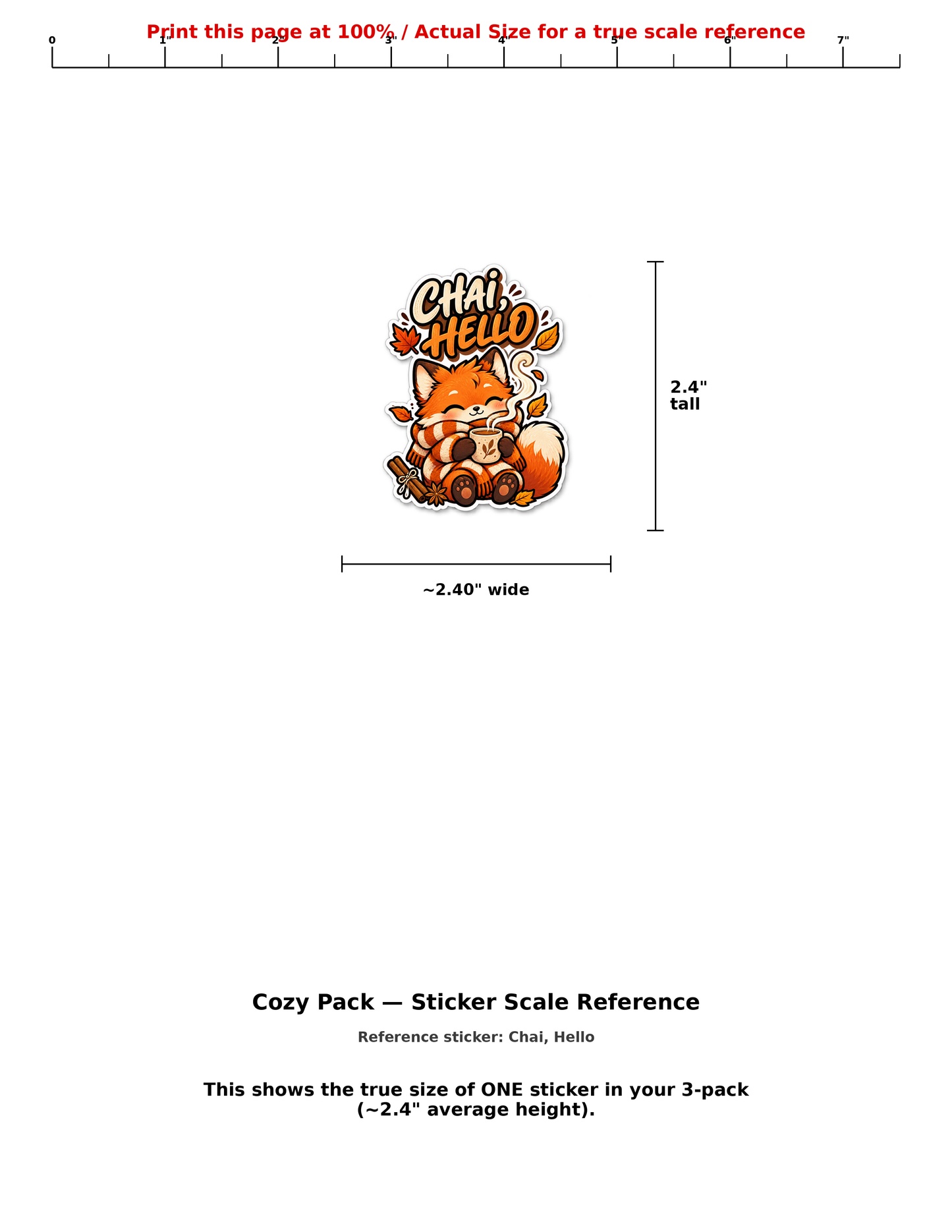 Chai Hello, Falling For You Literally & Pumpkin Spice and Everything Nice — Fall Sticker 3-Pack
